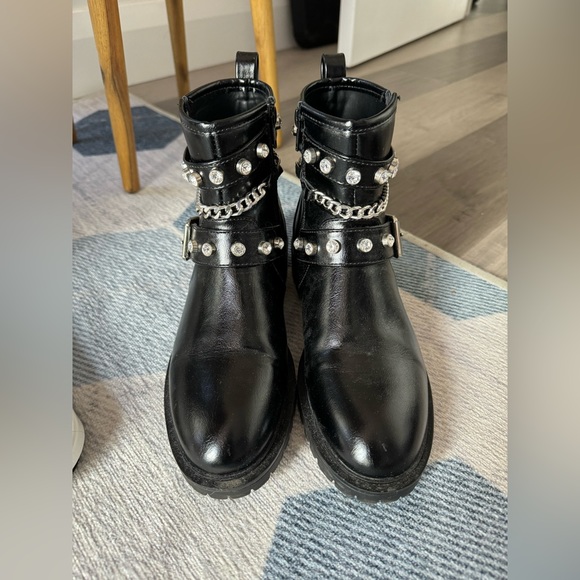Black Rhinestone boots - Picture 1 of 5